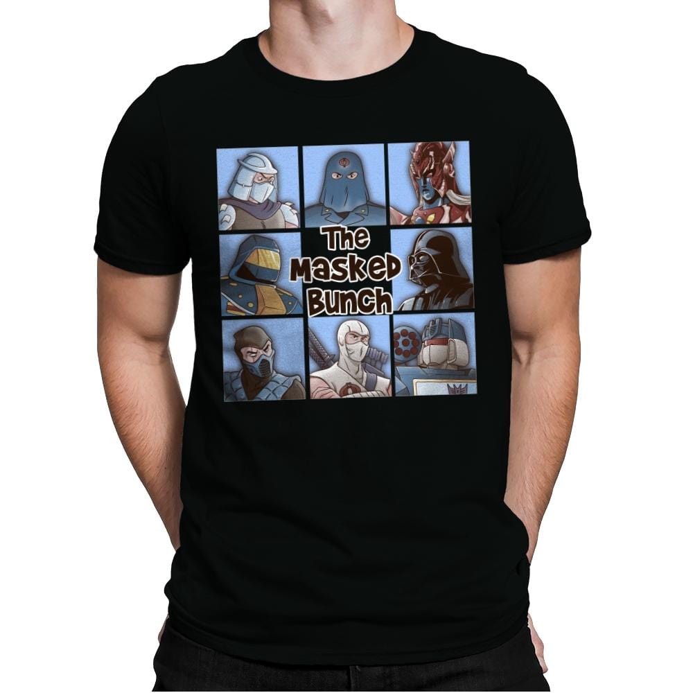 The Masked Bunch - Mens Premium T-Shirts RIPT Apparel Small / Black