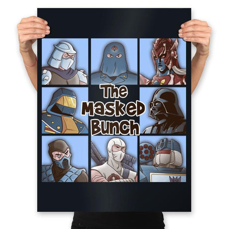 The Masked Bunch - Prints Posters RIPT Apparel 18x24 / Black