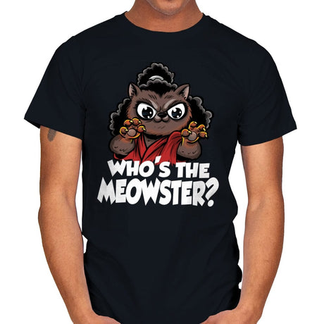 The Meowster - Mens T-Shirts RIPT Apparel Small / Black