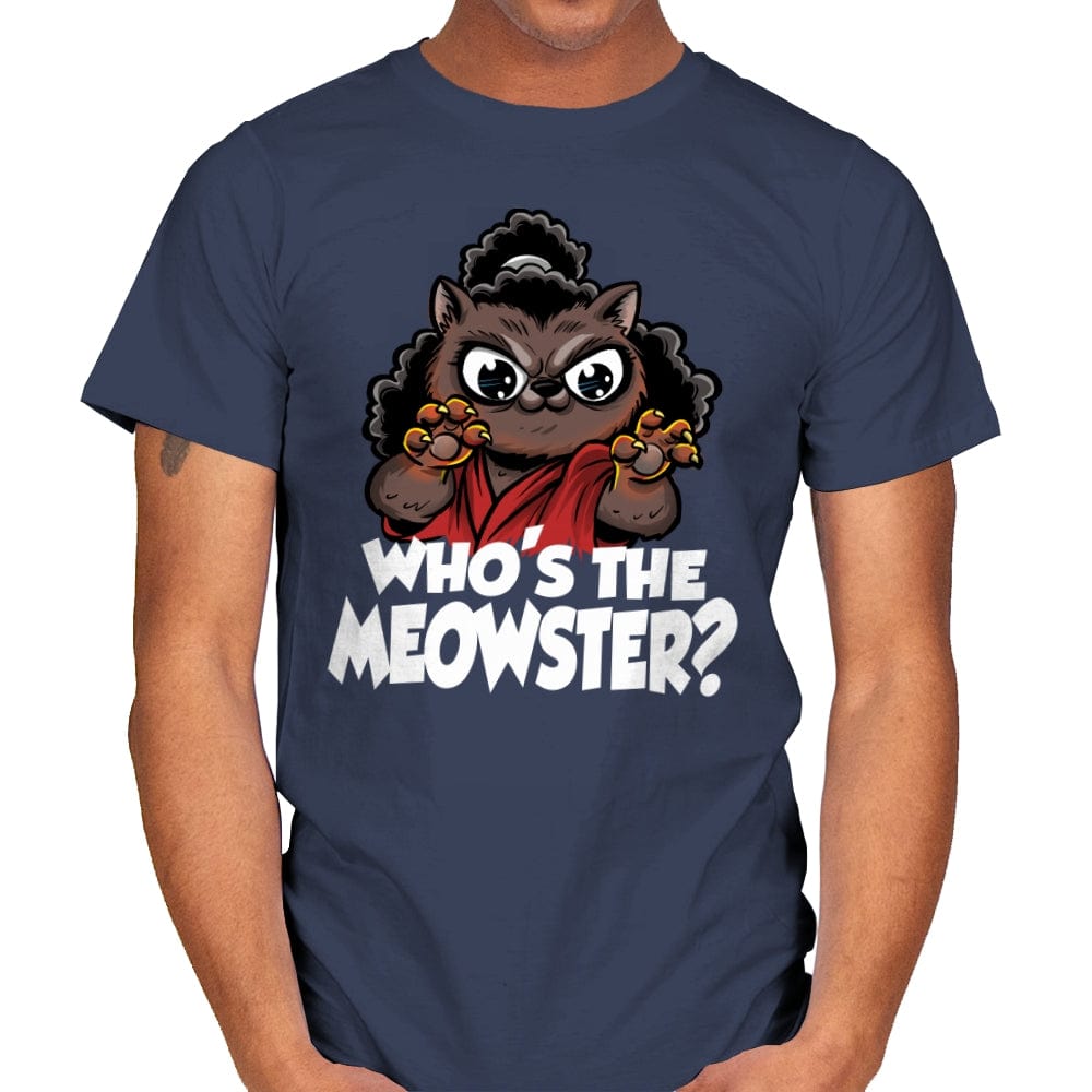 The Meowster - Mens T-Shirts RIPT Apparel Small / Navy