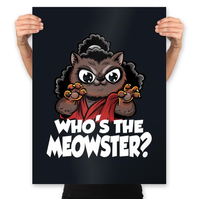 The Meowster - Prints Posters RIPT Apparel 18x24 / Black