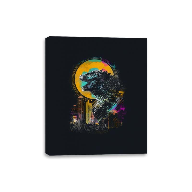 The Mighty Kaiju - Canvas Wraps Canvas Wraps RIPT Apparel 8x10 / Black