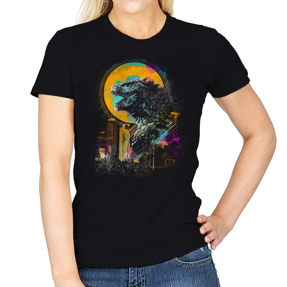 The Mighty Kaiju - Womens T-Shirts RIPT Apparel Small / Black