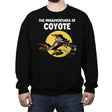 The Misadventures of Coyote - Crew Neck Sweatshirt Crew Neck Sweatshirt RIPT Apparel Small / Black