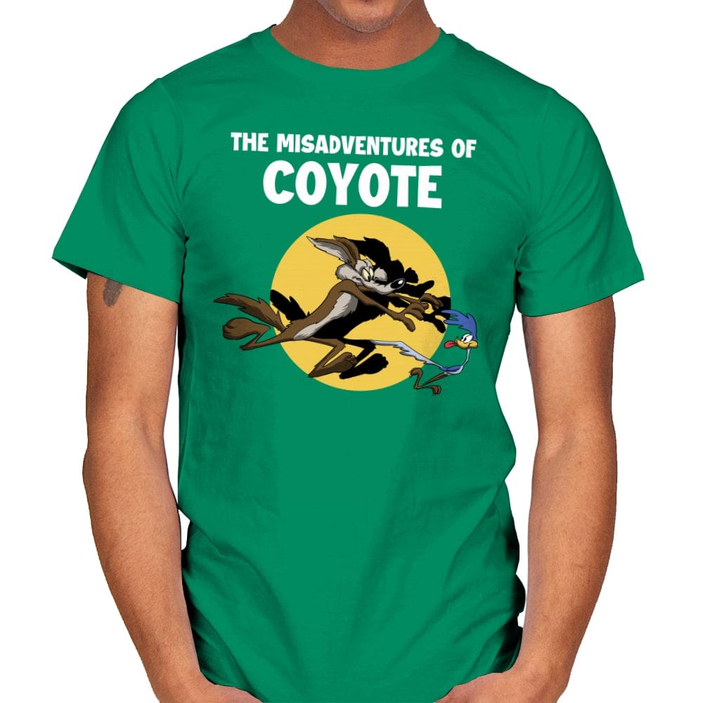 The Misadventures of Coyote - Mens T-Shirts RIPT Apparel Small / Kelly