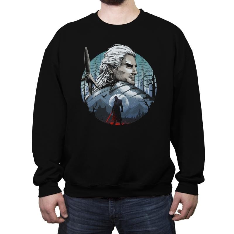 The Monster Hunter - Crew Neck Sweatshirt Crew Neck Sweatshirt RIPT Apparel Small / Black