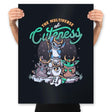 The Multiverse of Cuteness - Prints Posters RIPT Apparel 18x24 / Black