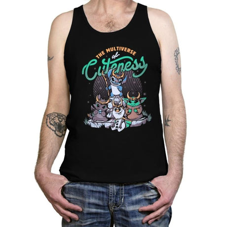 The Multiverse of Cuteness - Tanktop Tanktop RIPT Apparel X-Small / Black