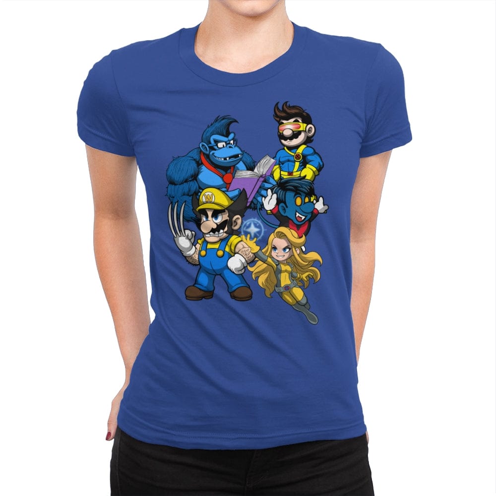 The Mushroom Kingdom Mutants - Womens Premium T-Shirts RIPT Apparel Small / Royal