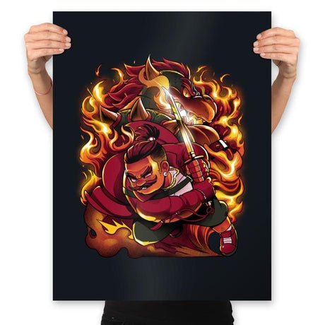 The Mushroom Warrior Revenge - Prints Posters RIPT Apparel 18x24 / Black