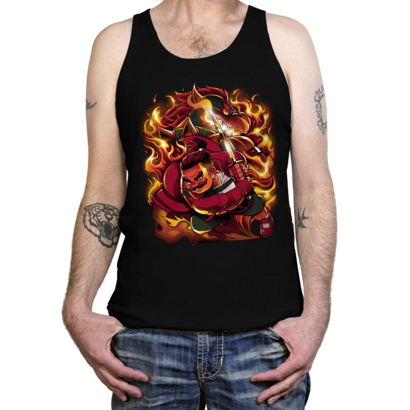 The Mushroom Warrior Revenge - Tanktop Tanktop RIPT Apparel X-Small / Black