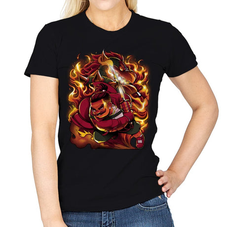 The Mushroom Warrior Revenge - Womens T-Shirts RIPT Apparel Small / Black