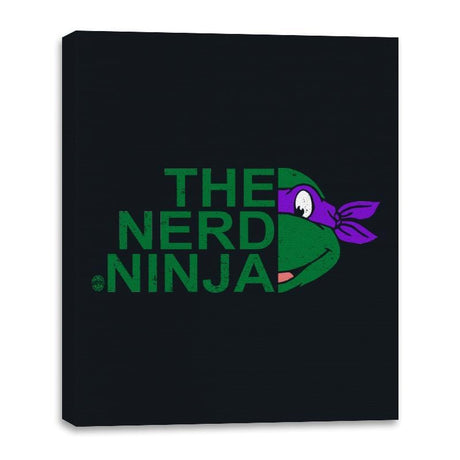 The Nerd Ninja - Canvas Wraps Canvas Wraps RIPT Apparel 16x20 / Black