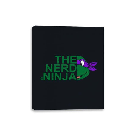 The Nerd Ninja - Canvas Wraps Canvas Wraps RIPT Apparel 8x10 / Black