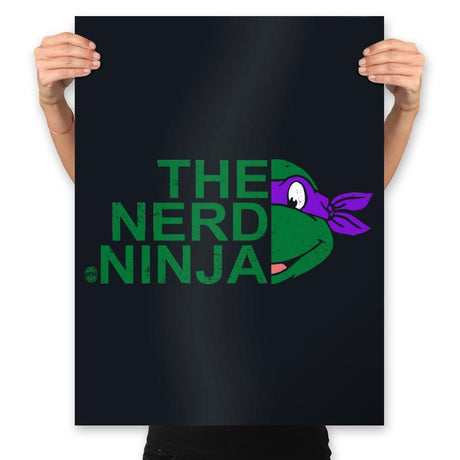 The Nerd Ninja - Prints Posters RIPT Apparel 18x24 / Black