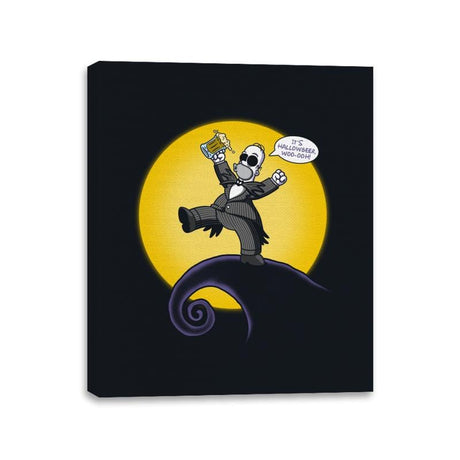 The Nightmare Before Beermas - Canvas Wraps Canvas Wraps RIPT Apparel 11x14 / Black