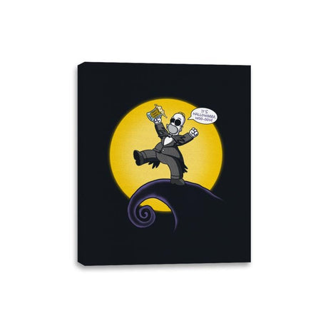 The Nightmare Before Beermas - Canvas Wraps Canvas Wraps RIPT Apparel 8x10 / Black