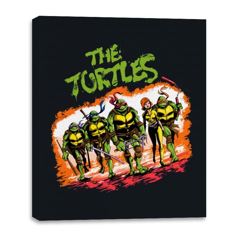 The Ninja Warriors - Canvas Wraps Canvas Wraps RIPT Apparel 16x20 / Black