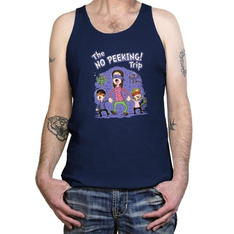 The no peeking trip - Tanktop Tanktop RIPT Apparel X-Small / Navy