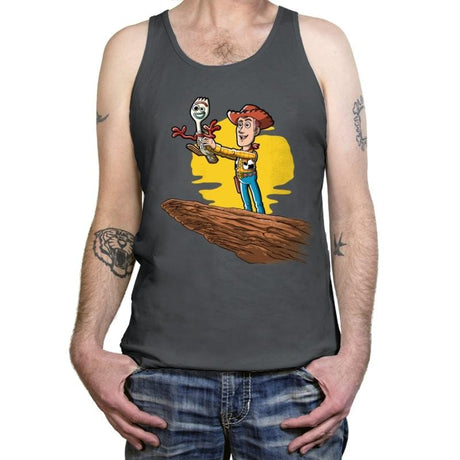 The Not a Toy King - Tanktop Tanktop RIPT Apparel X-Small / Asphalt