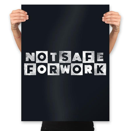 The Not Safe Network - Prints Posters RIPT Apparel 18x24 / Black