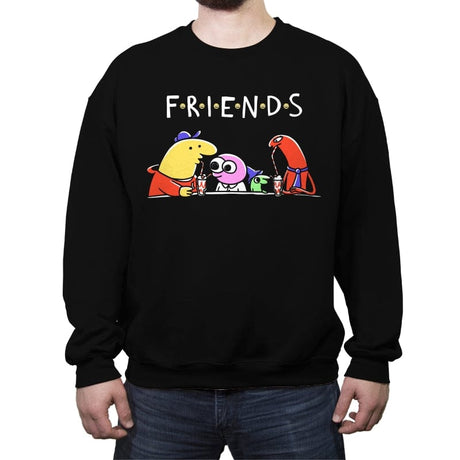 The One With The Smiles - Crew Neck Sweatshirt Crew Neck Sweatshirt RIPT Apparel Small / Black