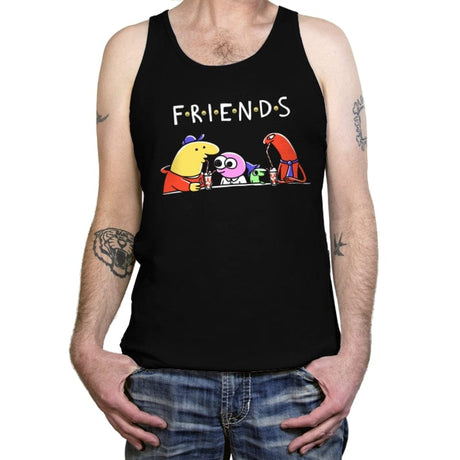 The One With The Smiles - Tanktop Tanktop RIPT Apparel X-Small / Black