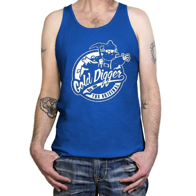 The Original Gold Digger - Tanktop Tanktop RIPT Apparel X-Small / True Royal