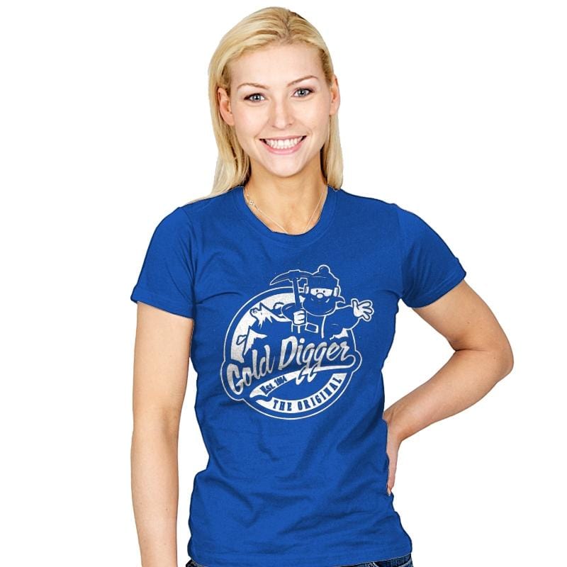 The Original Gold Digger - Womens T-Shirts RIPT Apparel Small / Royal