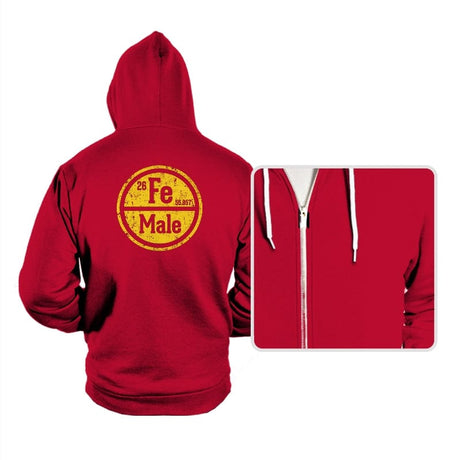 The Original Iron Man - Hoodies Hoodies RIPT Apparel Small / Red