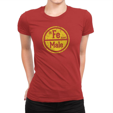 The Original Iron Man - Womens Premium T-Shirts RIPT Apparel Small / Red