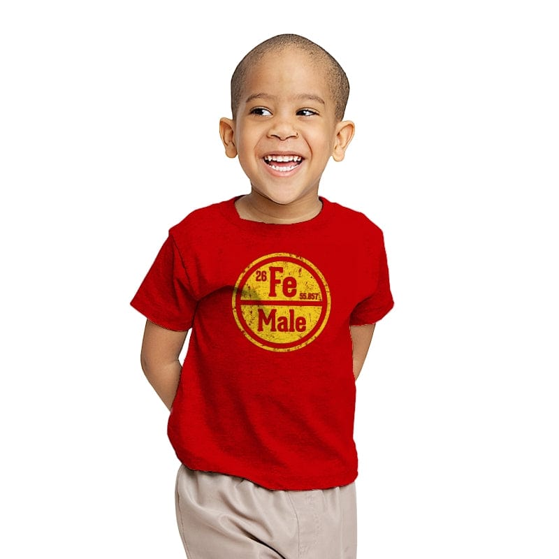 The Original Iron Man - Youth T-Shirts RIPT Apparel X-small / Red