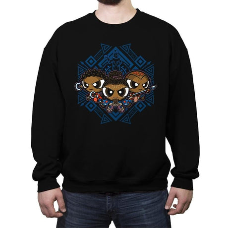 The Pantherpuff Girls Reprint - Crew Neck Sweatshirt Crew Neck Sweatshirt RIPT Apparel