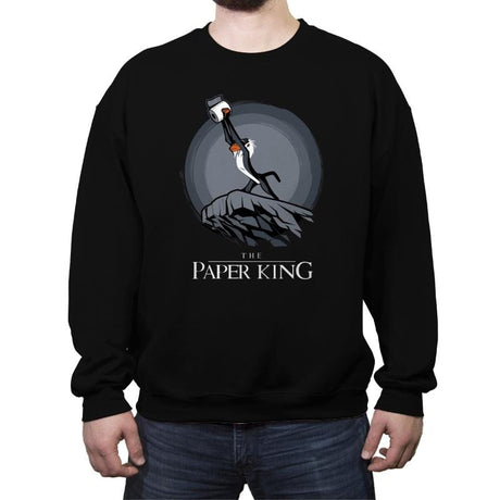 The Paper King - Crew Neck Sweatshirt Crew Neck Sweatshirt RIPT Apparel Small / Black