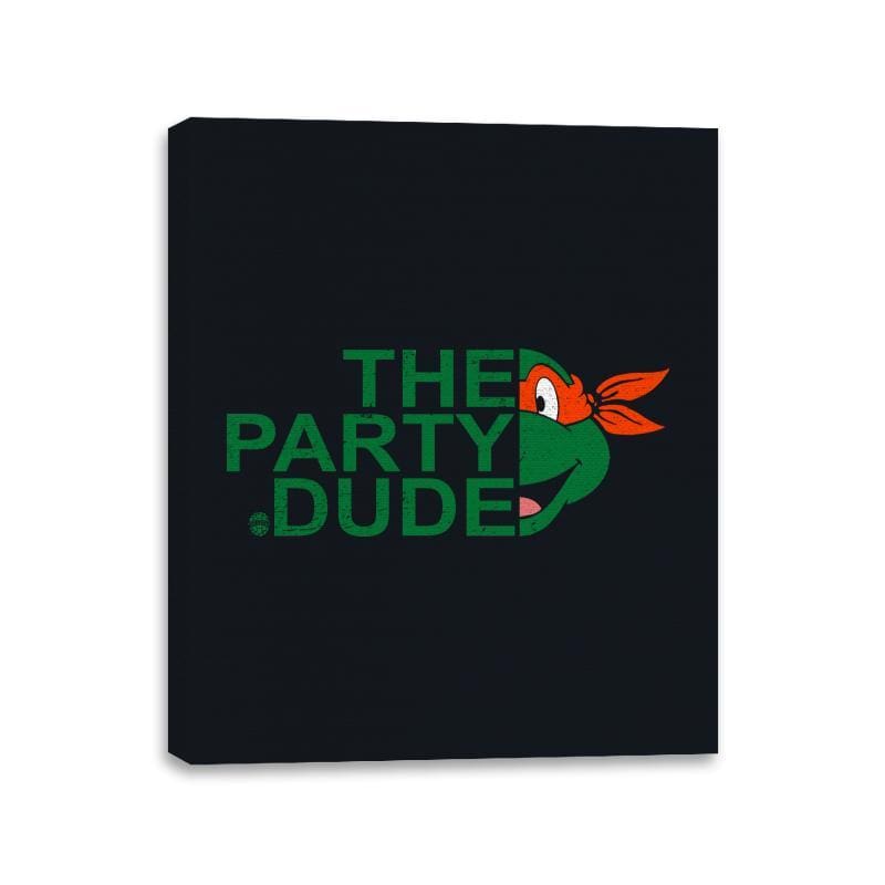 The Party Dude - Canvas Wraps Canvas Wraps RIPT Apparel 11x14 / Black