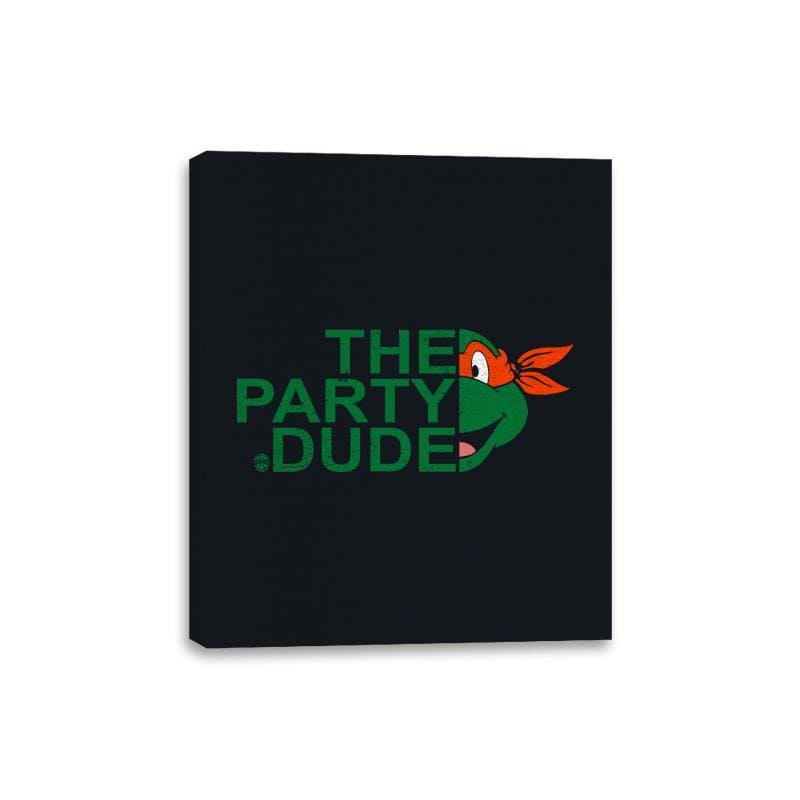 The Party Dude - Canvas Wraps Canvas Wraps RIPT Apparel 8x10 / Black