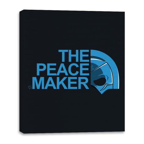 The Peace Face - Canvas Wraps Canvas Wraps RIPT Apparel 16x20 / Black