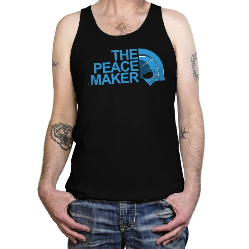 The Peace Face - Tanktop Tanktop RIPT Apparel X-Small / Black