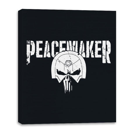 The Peace-nisher - Canvas Wraps Canvas Wraps RIPT Apparel 16x20 / Black