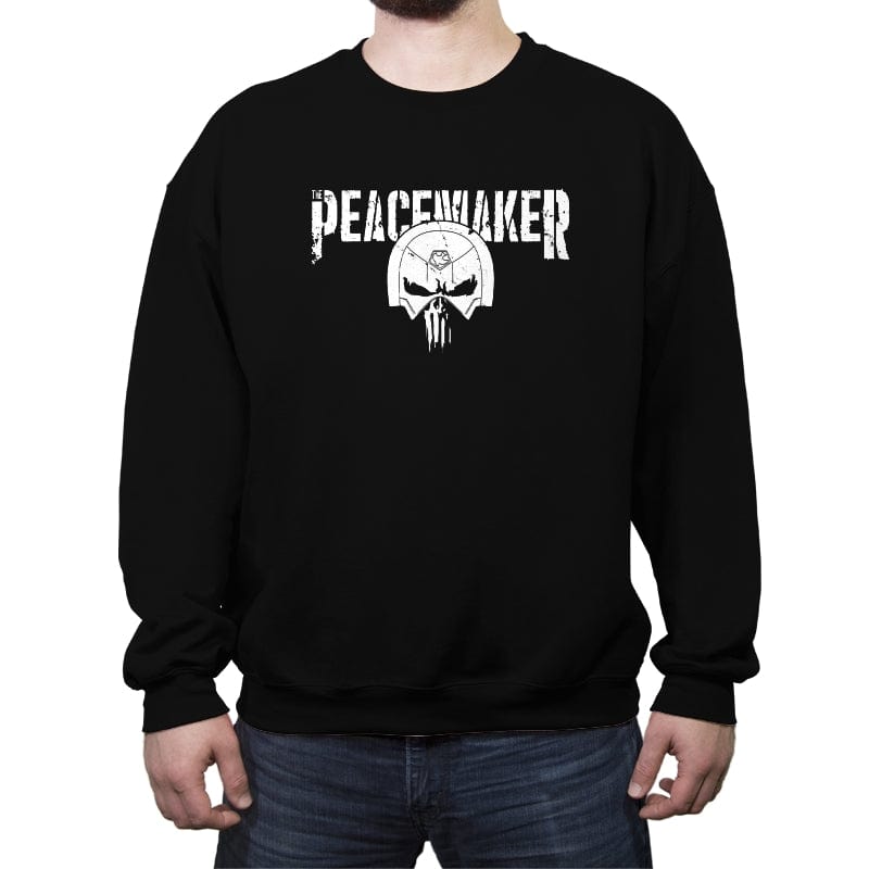 The Peace-nisher - Crew Neck Sweatshirt Crew Neck Sweatshirt RIPT Apparel Small / Black