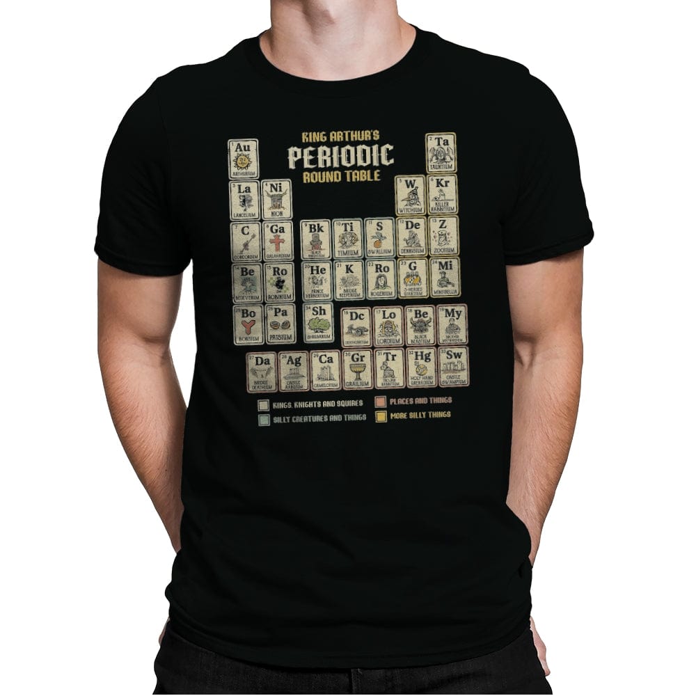 The Periodic Round Table - Mens Premium T-Shirts RIPT Apparel Small / Black