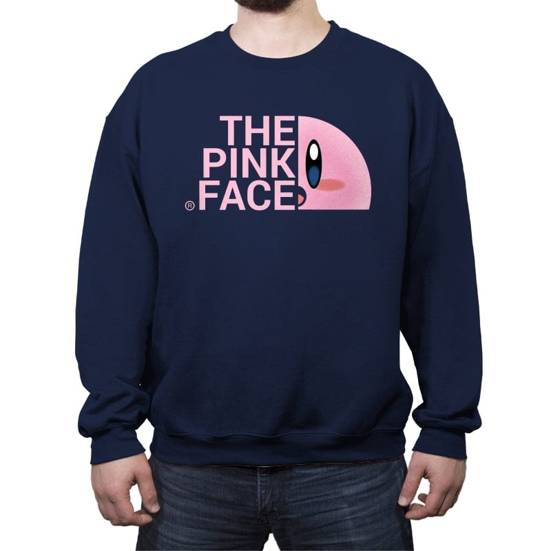 The Pink Face - Crew Neck Sweatshirt Crew Neck Sweatshirt RIPT Apparel Small / Navy