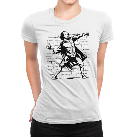 The Poet - Womens Premium T-Shirts RIPT Apparel Small / White