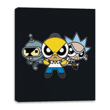 The Powerpuff Drinkers - Canvas Wraps Canvas Wraps RIPT Apparel 16x20 / Black