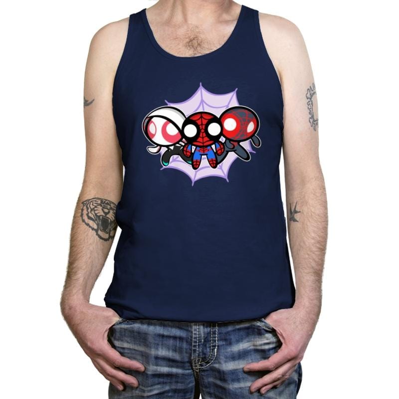 The Powerpuff-Spiders - Tanktop Tanktop RIPT Apparel X-Small / Navy