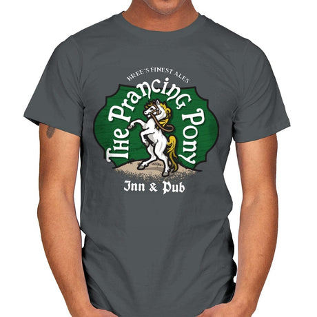 The Prancing Pony Inn and Pub - Mens T-Shirts RIPT Apparel Small / Charcoal