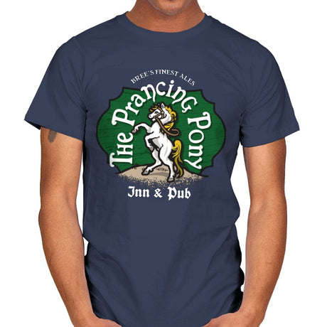 The Prancing Pony Inn and Pub - Mens T-Shirts RIPT Apparel Small / Navy