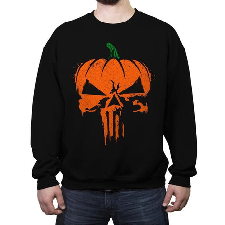 The Pumpkinsher - Crew Neck Sweatshirt Crew Neck Sweatshirt RIPT Apparel Small / Black