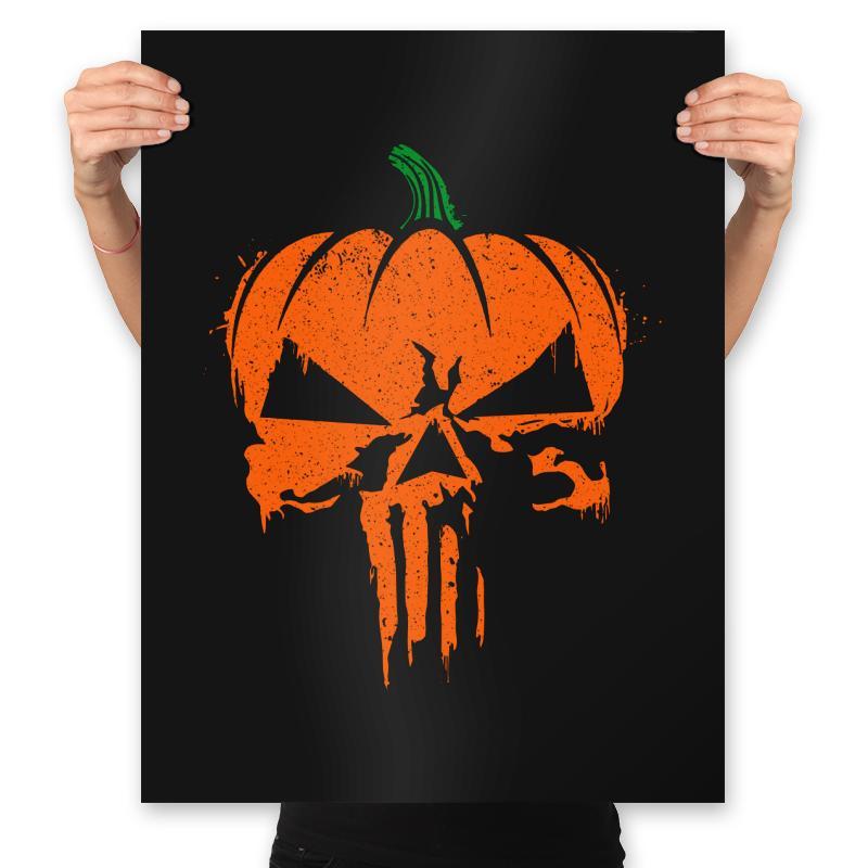 The Pumpkinsher - Prints Posters RIPT Apparel 18x24 / Black