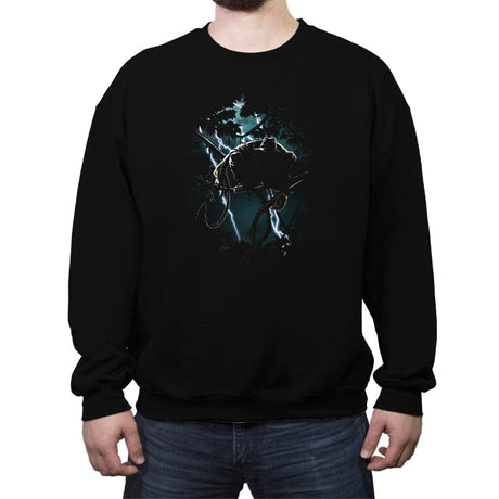 The Raider Returns - Crew Neck Sweatshirt Crew Neck Sweatshirt RIPT Apparel Small / Black